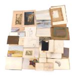 A collection of early 19thC sketchbooks, by Johan Williams (Austrian School), other pictures and pri