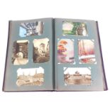 Deltiology. An album of European topographical postcards, World War I naval postcards, including Ger