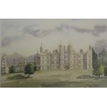 After Mary Sneean. Burghley House Stamford, limited edition print number 13/100, signed and titled i