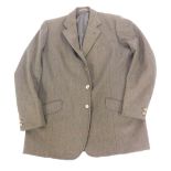 A gentleman's green tweed jacket, with tailors label, Tom Brown, 24/25 Princes Street, London W1R 7R
