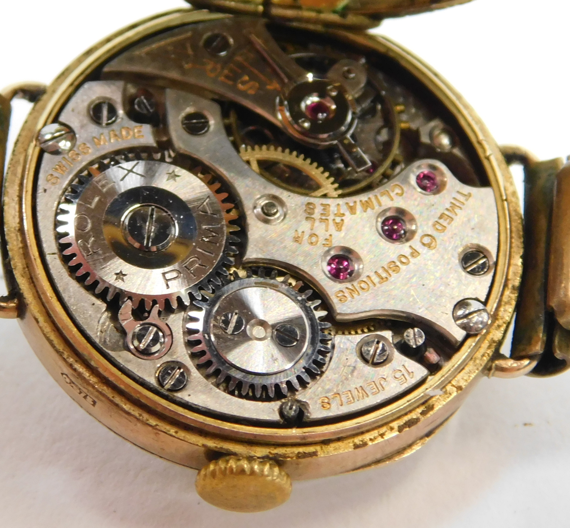 A 9ct gold lady's Rolex wristwatch, with a circular silvered numeric dial, in a 9ct gold case, with - Image 3 of 4