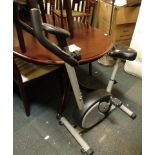 An exercise bike.