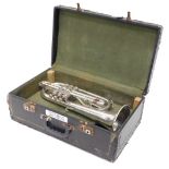 A Besson Westminster flugelhorn, with three valves, engraved 'Presented to the Lincoln Beevor Youth