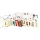 Various Royal Mail postcards, 16p and others, Highland Cow, etc., and a quantity of first day covers