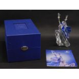A Swarovski crystal Magic Dance Isadora 2002 figurine, 20cm high, boxed with certificate.
