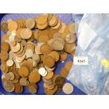 Various coins, low denomination, etc. (a quantity)