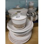 A Noritake Progression Century pattern part dinner service, to include tureen, cups, saucers, etc. p