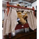 A child's crib, and a quantity of Fraser and other teddy bears, Alders, other teddy bears, plush joi