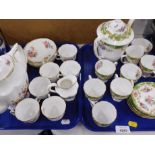 A George Jones and Sons Crescent china floral pattern demitasse part coffee service, and a Grafton c