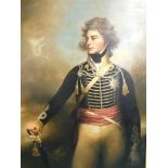 After William Beechey. The Prince of Wales (later George IV), oleograph, 122cm x 92cm.