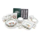 Various Portmeirion pottery dinnerware, to include dishes, quiche dish, 25cm wide, oval meat plate,