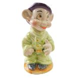 A Beswick Snow White dwarf Dopey, number 1325, gold oval mark, 10cm high.