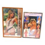 After Rex. Samantha Fox, three quarter length poster print, 97cm x 63cm, and a further montage to Sa