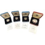 Various silver and other proof coins, Her Majesty Queen Elizabeth II 70th birthday silver proof crow