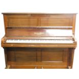 A Collard and Collard upright piano, overstrung, 145cm wide.