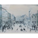 Laurence Stephen Lowry (1887-1976). The Level Crossing, Burton-on-Trent, artist signed print, H.D.L.