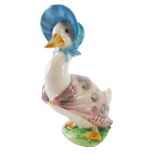 A Beswick Beatrix Potter figure Jemima Puddle-Duck, gold oval mark, 12cm high.