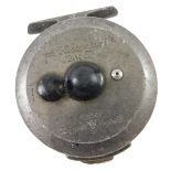 A Hardy Viscount 130 mark II fly fishing reel, 9cm diameter.