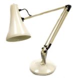 A late 20thC white Anglepoise table lamp, model 90.