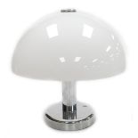 A late 20thC Cosmo Designs table lamp, with a white fibreglass shade, 40cm high.