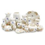 A group of Aynsley Cottage Garden pattern porcelain, including vases, bowls, three division hors d'o