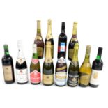 Champagne and sparkling wines, further wines, etc., including Le Piat D'or, Bardolino wine, D' Hurv