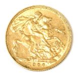 An Edward VII gold full sovereign 1906, 8.0g.