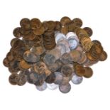 Queen Victoria young head pennies. (a quantity)