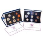 Two Royal Mint United Kingdom Proof coin collections, 1983 and 1984, cased and boxed with certificat