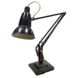 A mid century Herbert Terry & Sons Limited Anglepoise black table lamp.