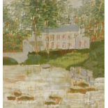 Keith Howden (20thC School). Gibson Mill, Hardcastle Craggs, oil on board, attributed verso, 76cm x