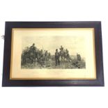 A 19thC engraving, entitled Balaclava The Return 25th October 1854, The Charge of The Six Hundred, a