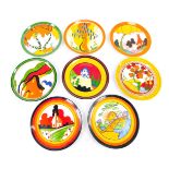 A set of Bradford Exchange Bizarre by Clarice Cliff collector's plates, comprising Farmhouse, Orange