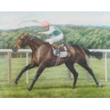 After S J Wingate. Dancing Brave, Pat Eddery Up, King George V and Queen Elizabeth Diamond Stakes, A