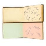 Two Mid Century cricket related autograph albums, to include players from Nottingham, Surrey, Kent,