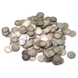 Various pre 1920 threepence coins, 190g.