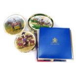 Various horse racing relating collectors plates, to include Royal Worcester Lester Piggott commemora