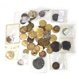 Various reproduction coins, for George III, William IV, George III Model Guinea, together with an Is