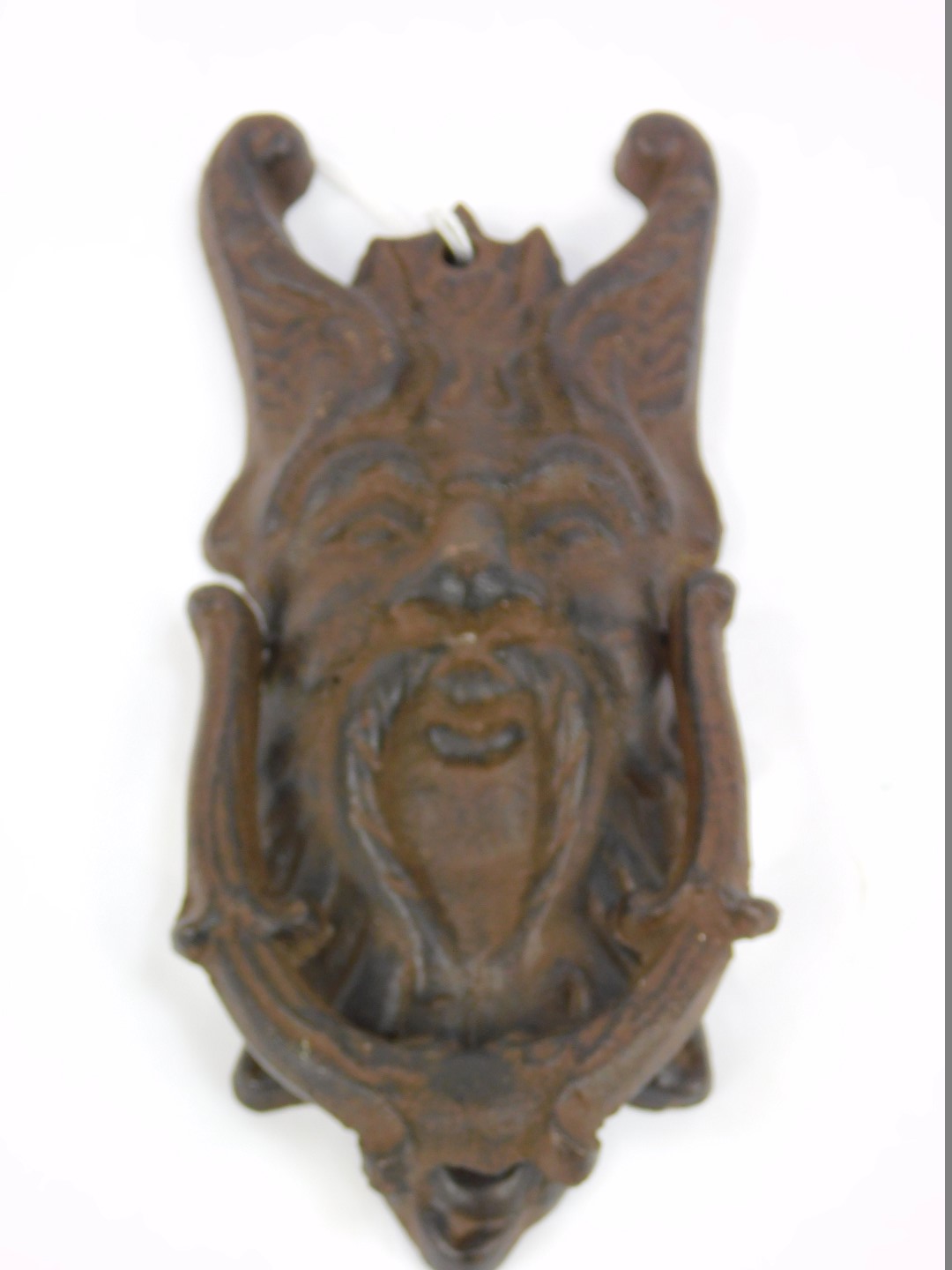 Three reproduction door knockers, comprising a brass door knocker of John Peel, with wheat sheaf top - Image 4 of 4
