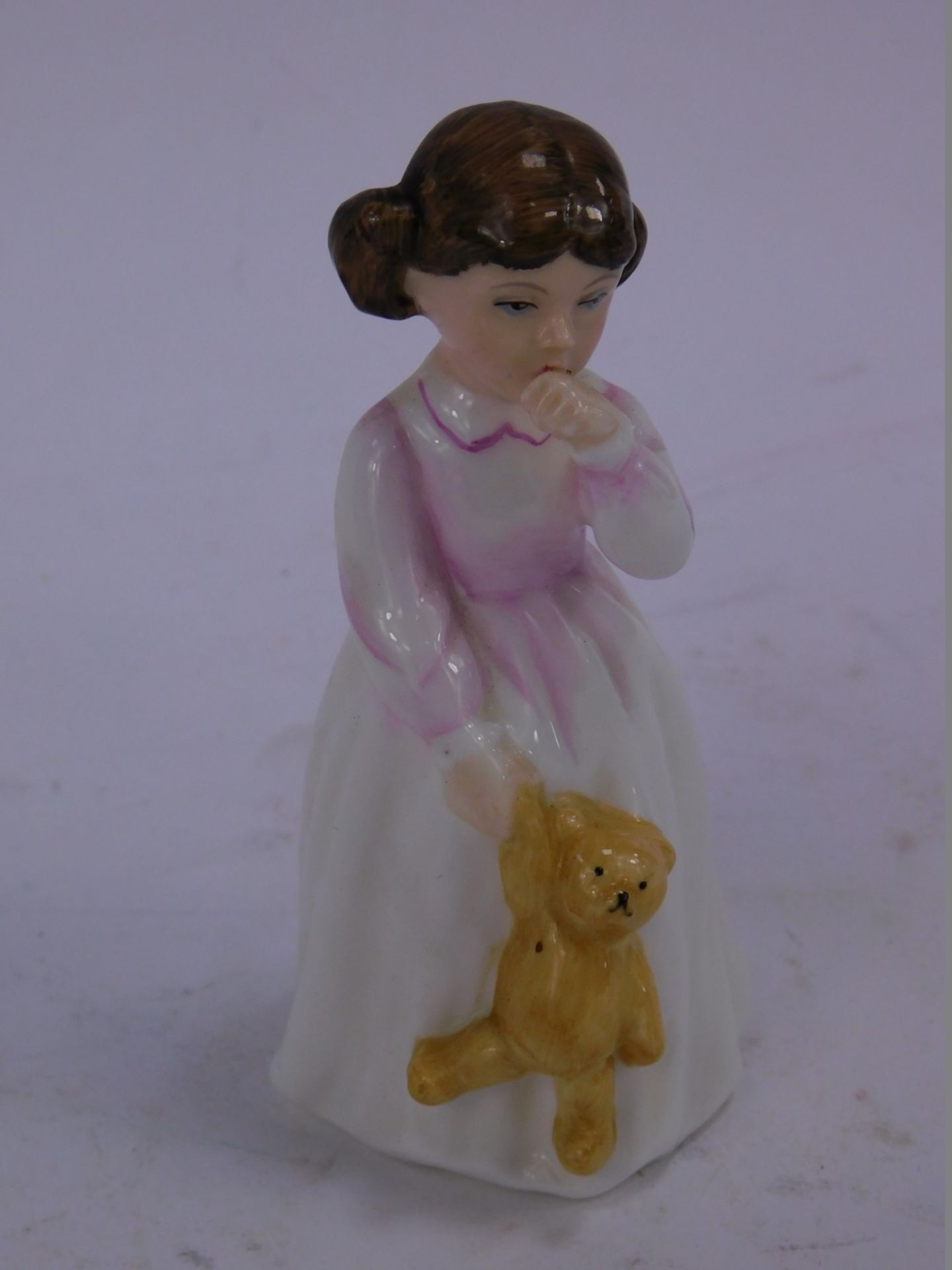A Royal Doulton figure modelled as Elaine, HN3307, together with a Royal Doulton figure Daddy's Girl - Image 3 of 3