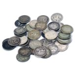 Various silver coinage, to include a William IV threepence, Edward VII four pence, William IV silver