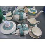 A Wedgwood part tea and coffee service, decorated in the Garden pattern, to include coffee pot, tea