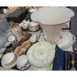 Household effects, to include a Royal Worcester Palissy pattern part coffee service, transfer printe