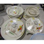 A Tamsware Woodland pattern part dinner service, to include two tureens and covers, gravy boat, dinn