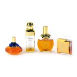 A quantity of perfumes, comprising a Ted Lapidus, Hermes Par Femme, 24 Faubourg Hermes, and Caleche