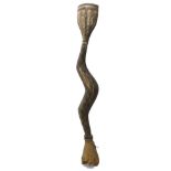 A Baga Basonyi African tribal serpent or snake headdress, 208cm long.
