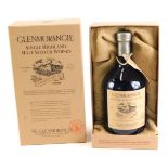 A bottle of Glenmorangie traditional 100% proof whisky, 1ltr in original fitted box.