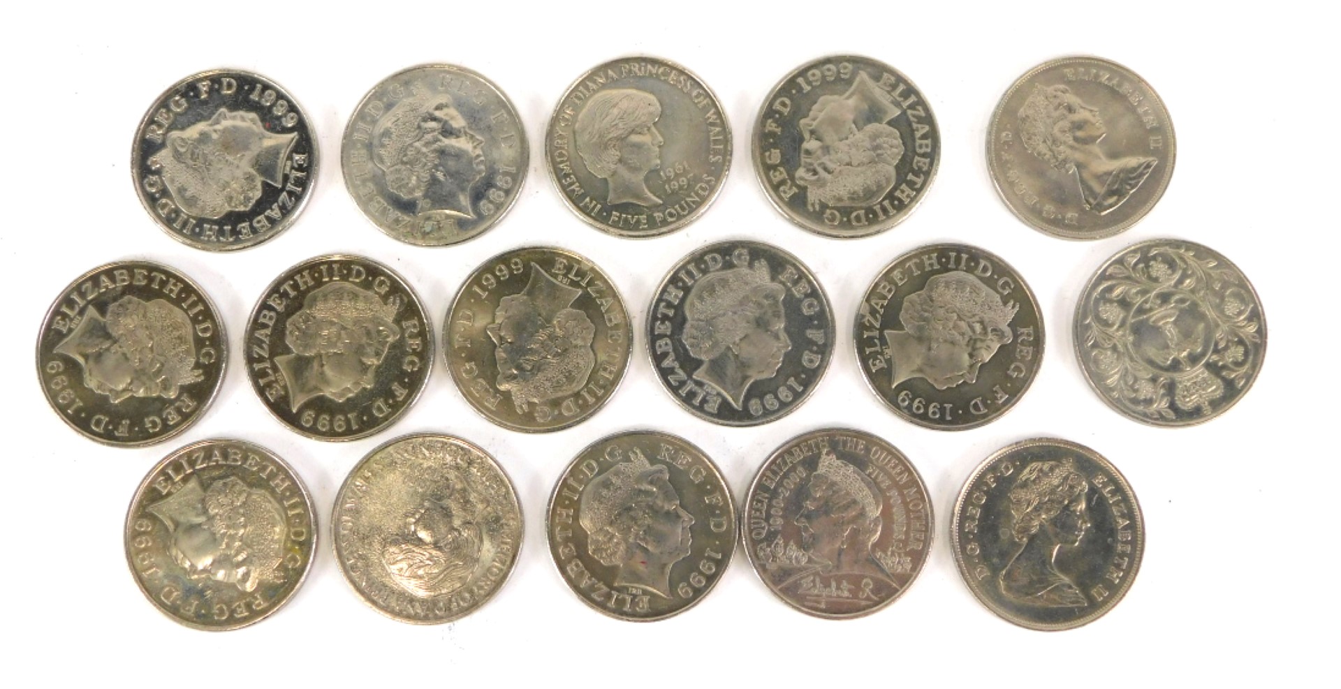A group of collectors crowns, to include Charles and Diana, Churchill and others. (a quantity)