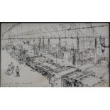 19thC School. Roll Paper Mill Handsworth September 26th, mixed media, dated 1848, 12cm x 19cm.
