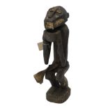 A Baule Gbetre African tribal monkey protection figure, 56cm high.